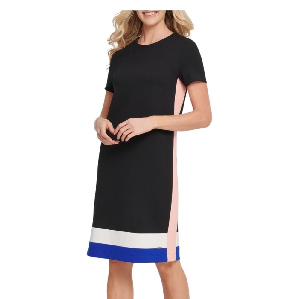 DKNY Colourblock Shift Dress